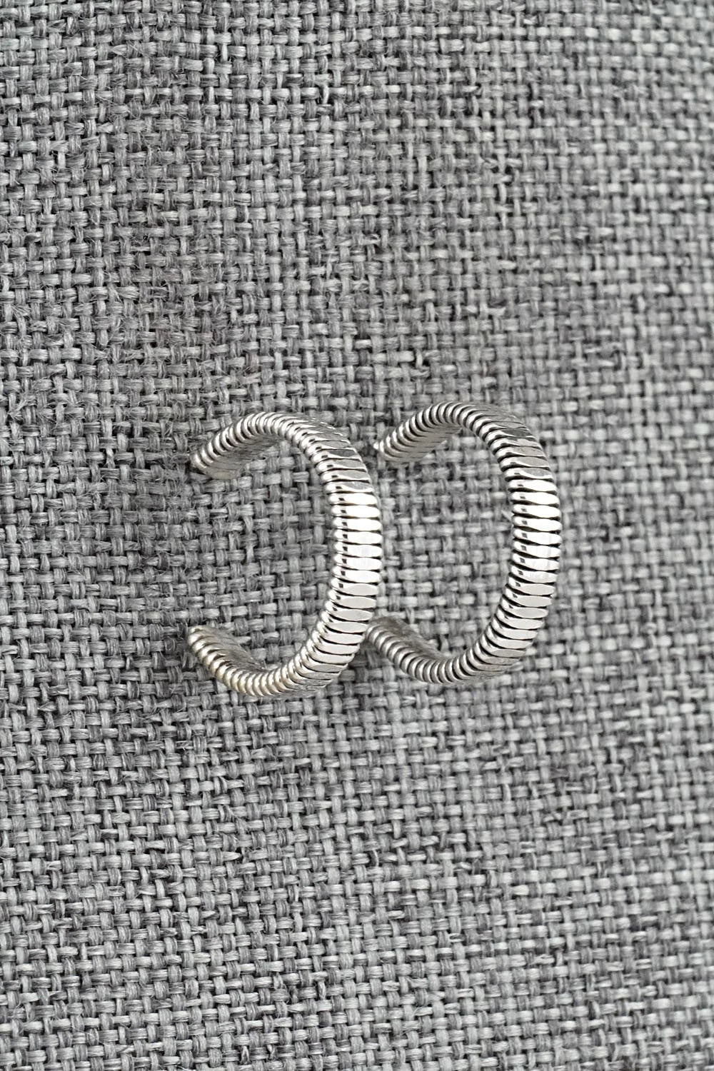 Sterling Silver Hoop Earrings - Elaine Tahe
