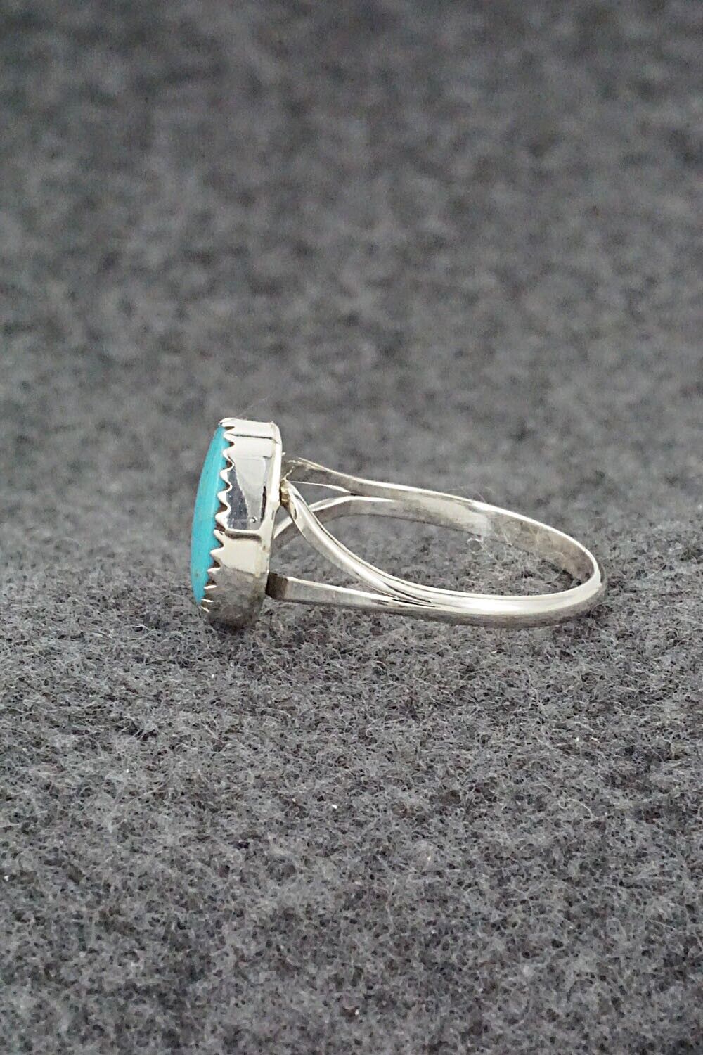 Turquoise & Sterling Silver Ring - Sharon McCarthy - Size 8.75