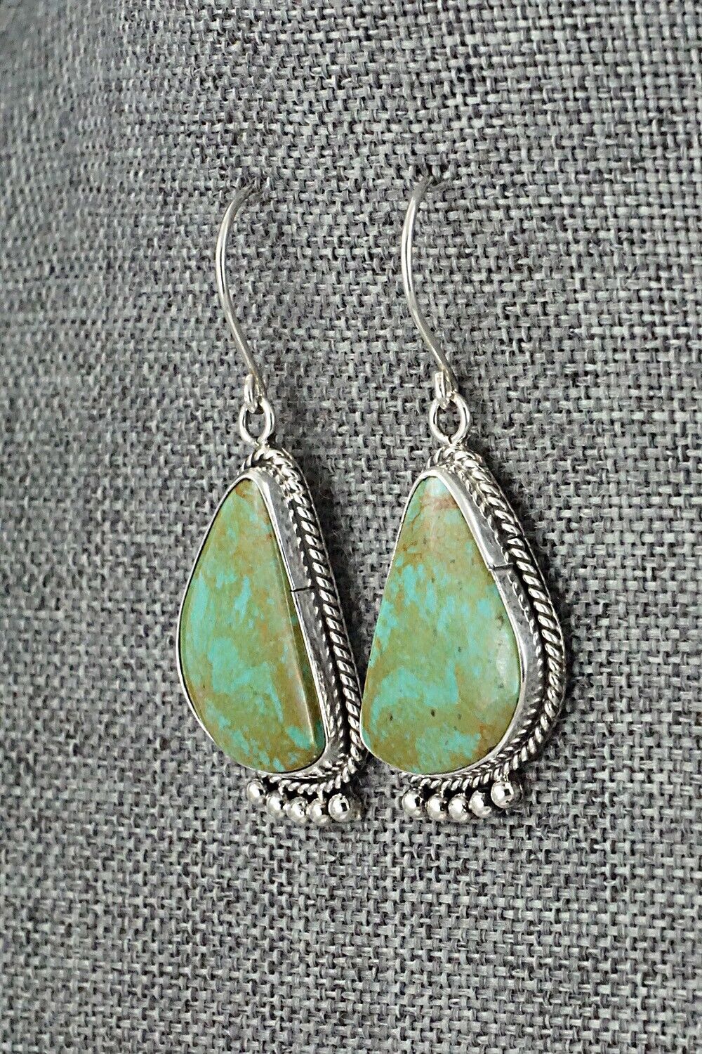 Turquoise & Sterling Silver Earrings - Rena Begay