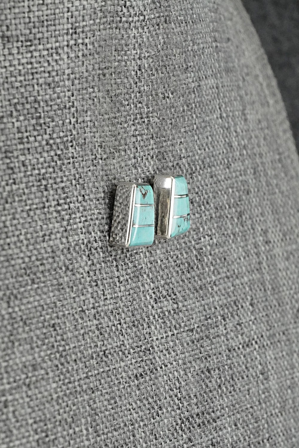 Turquoise and Sterling Silver Earrings - Michelle Haloo