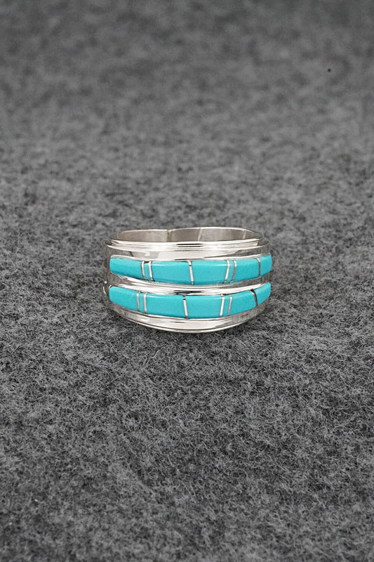 Turquoise & Sterling Silver Ring - Wilbert Muskett Jr. - Size 7