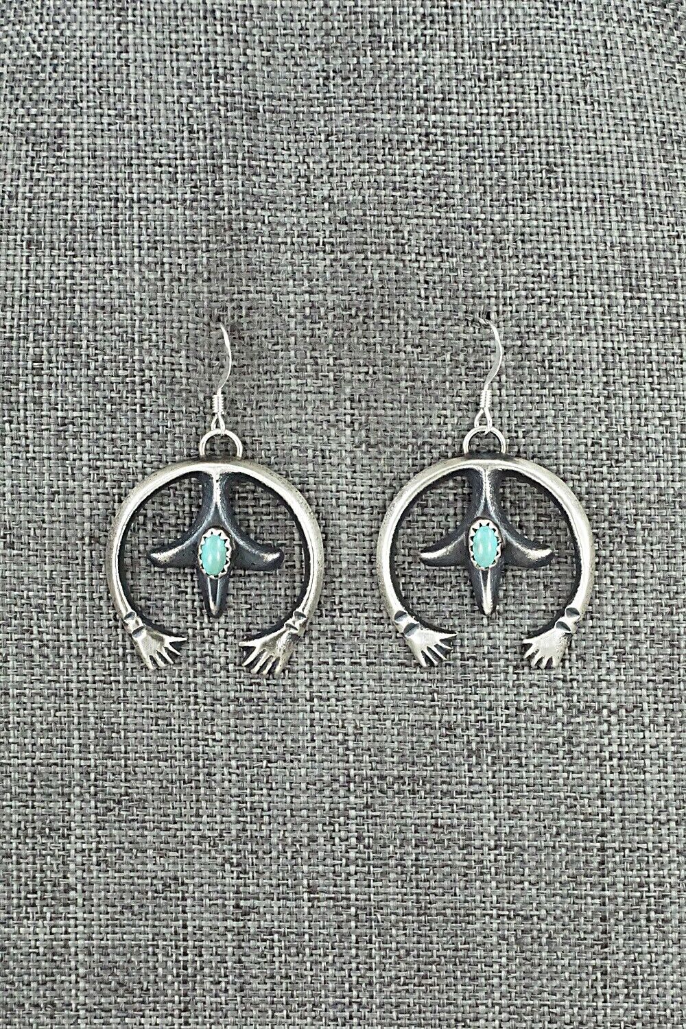 Turquoise & Sterling Silver Earrings - Martha Cayatiento