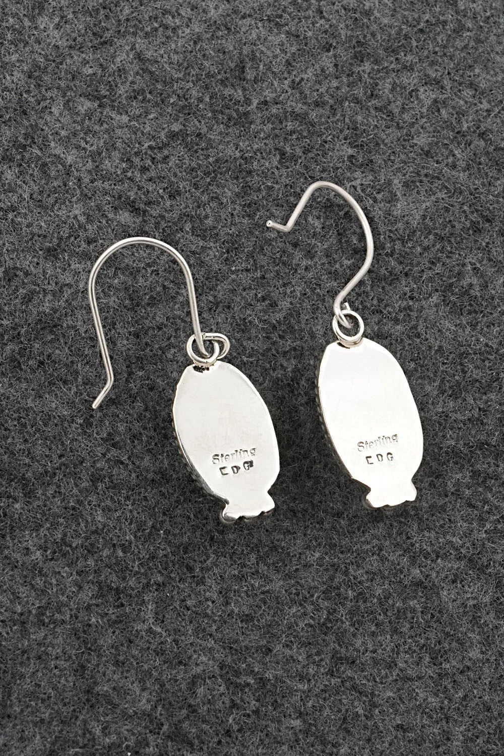Turquoise & Sterling Silver Earrings - Eugene Gruber
