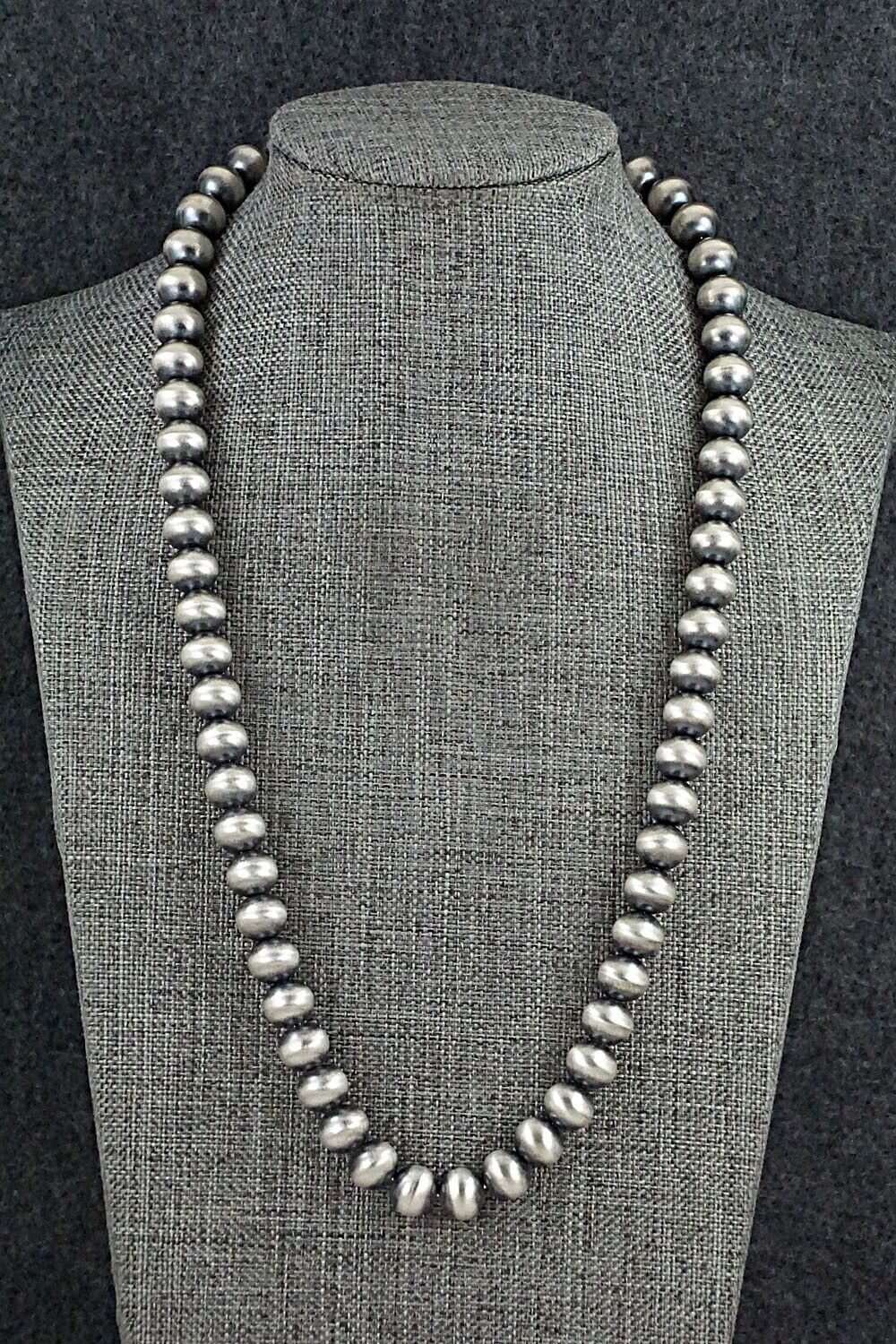 Sterling Silver Navajo Pearl Necklace - Bryannen Halwood