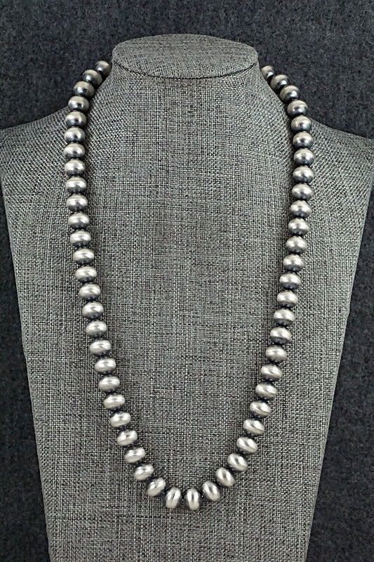 Sterling Silver Navajo Pearl Necklace - Bryannen Halwood