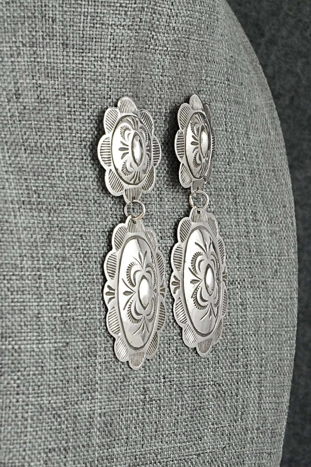 Sterling Silver Earrings - Bertha Begay
