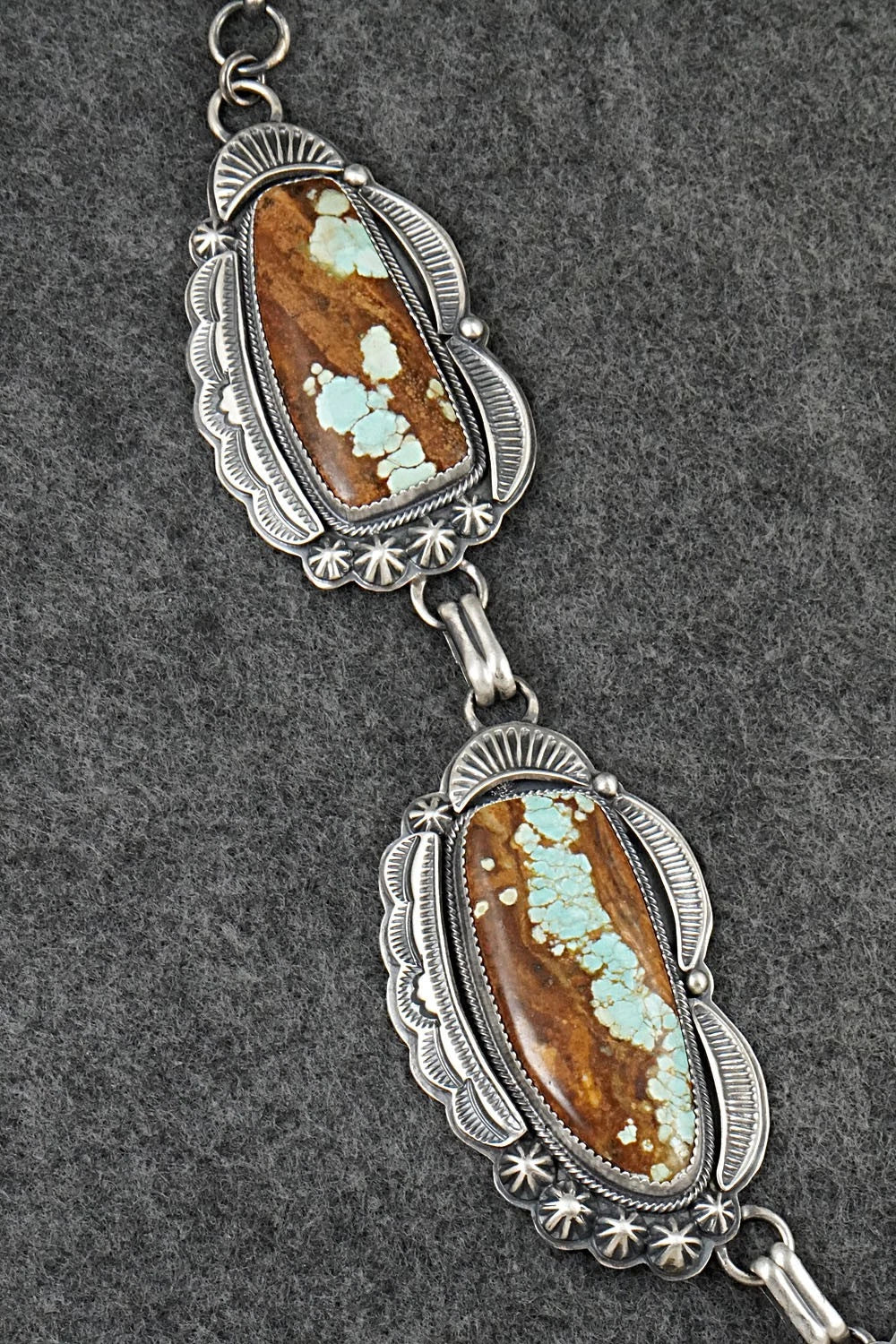 Turquoise & Sterling Silver Necklace and Earrings Set - Randy Boyd