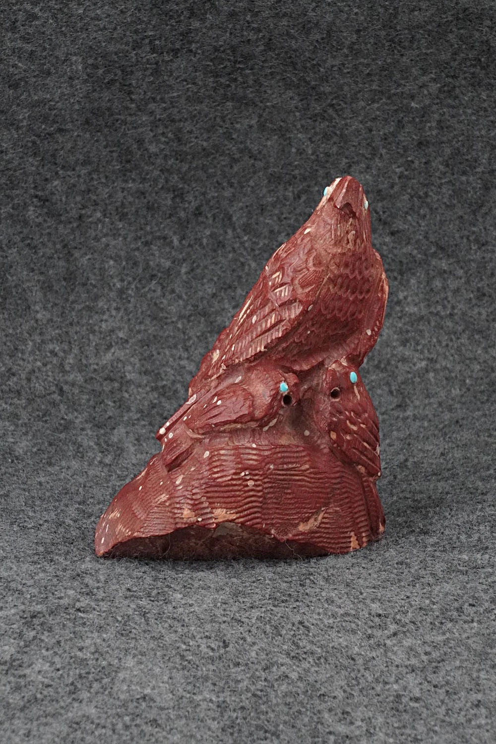 Eagle Zuni Fetish Carving - Derrick Kammasee