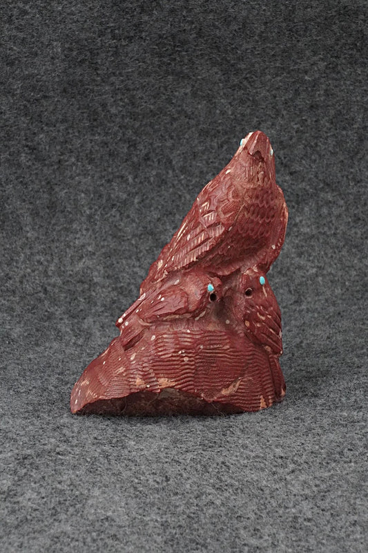 Eagle Zuni Fetish Carving - Derrick Kammasee