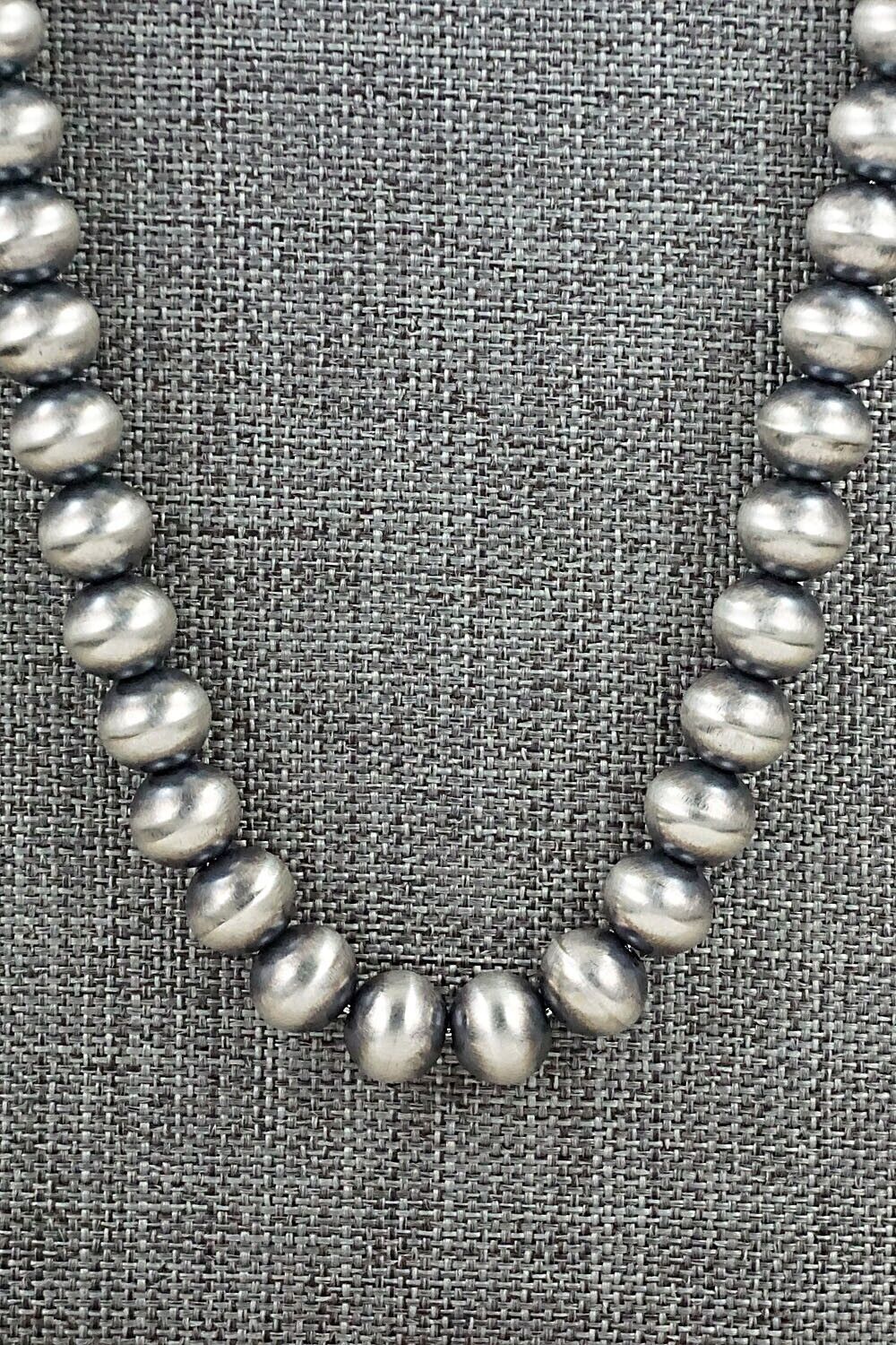 Sterling Silver Navajo Pearl Necklace - Bryannen Halwood