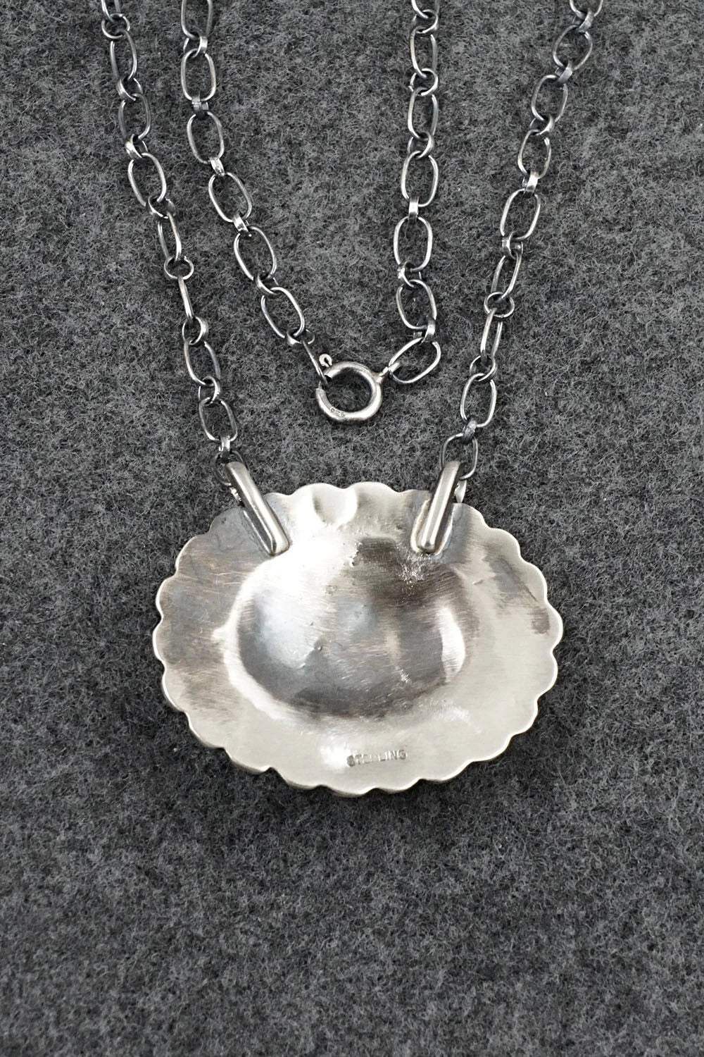 Turquoise & Sterling Silver Necklace - Adrienne Gordon