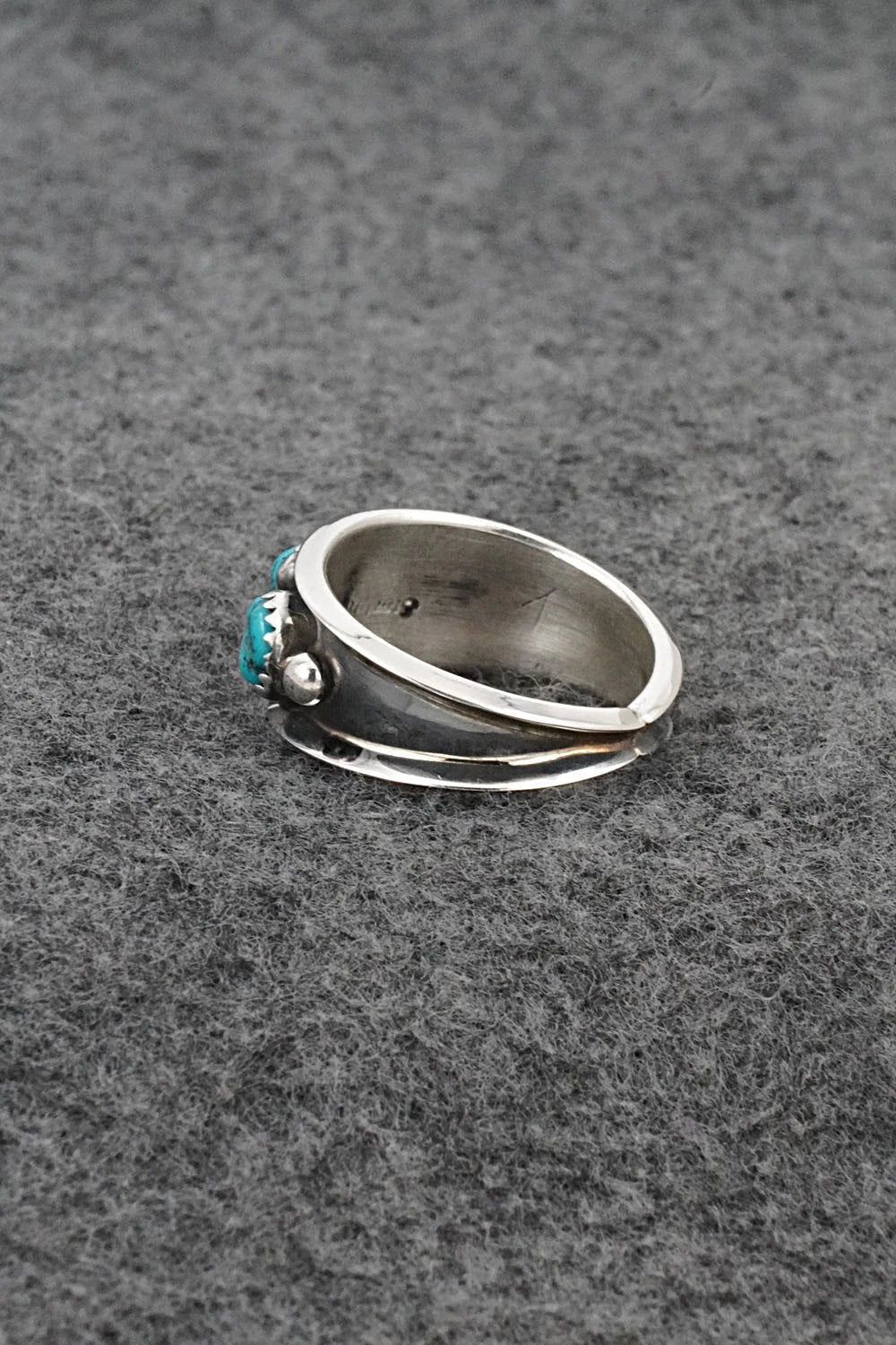 Turquoise & Sterling Silver Ring - Paul Largo - Size 9