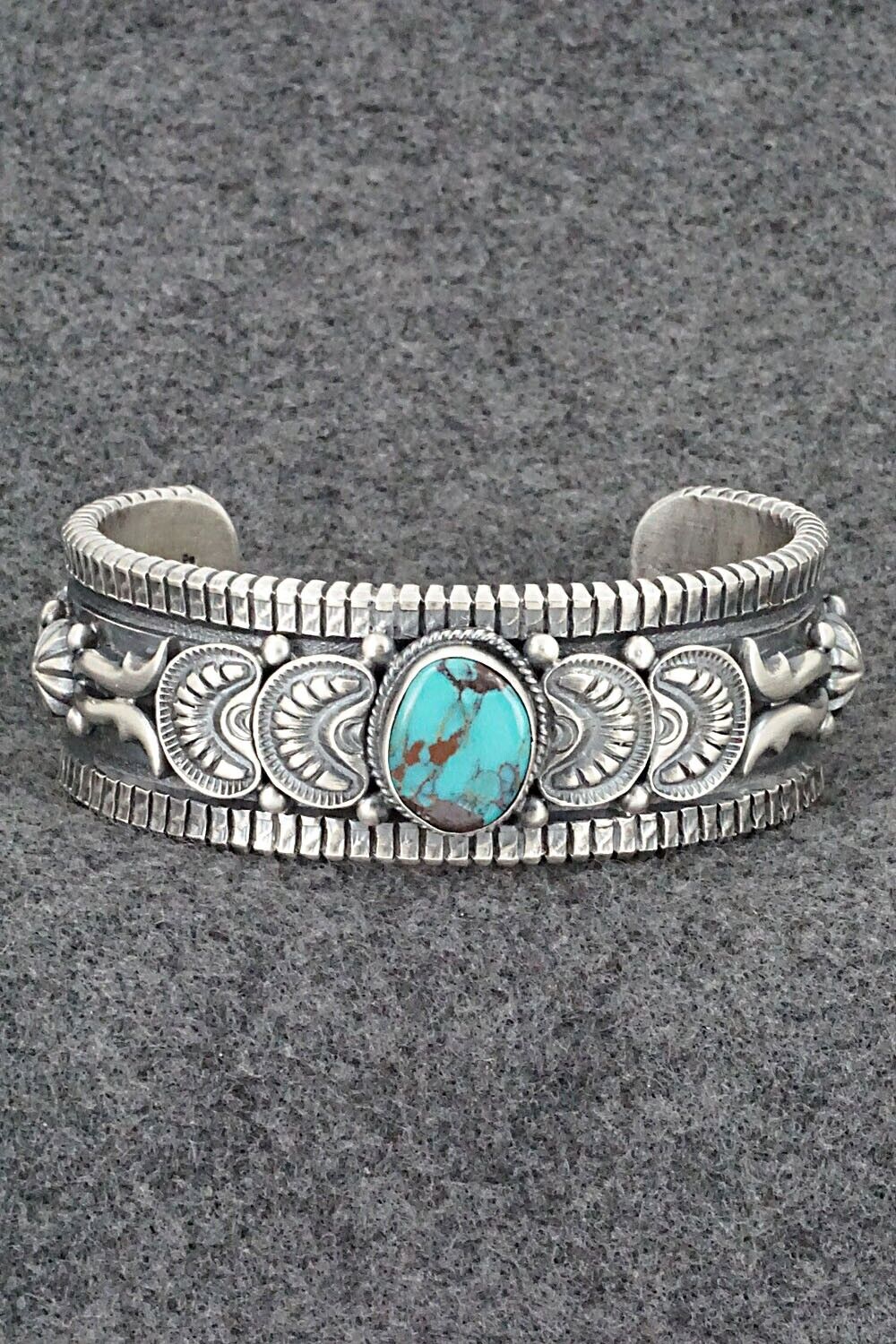 Turquoise & Sterling Silver Bracelet - Roland Dixson