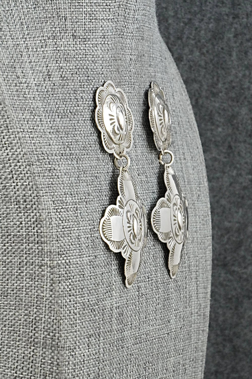Sterling Silver Earrings - Bertha Begay