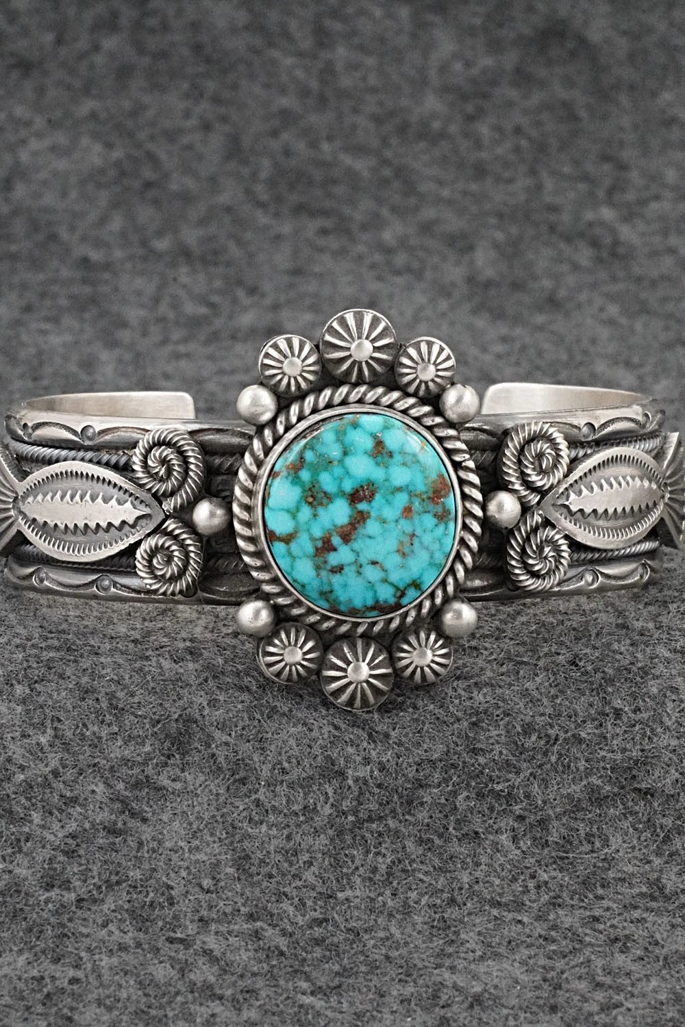 Turquoise & Sterling Silver Bracelet - Michael Calladitto