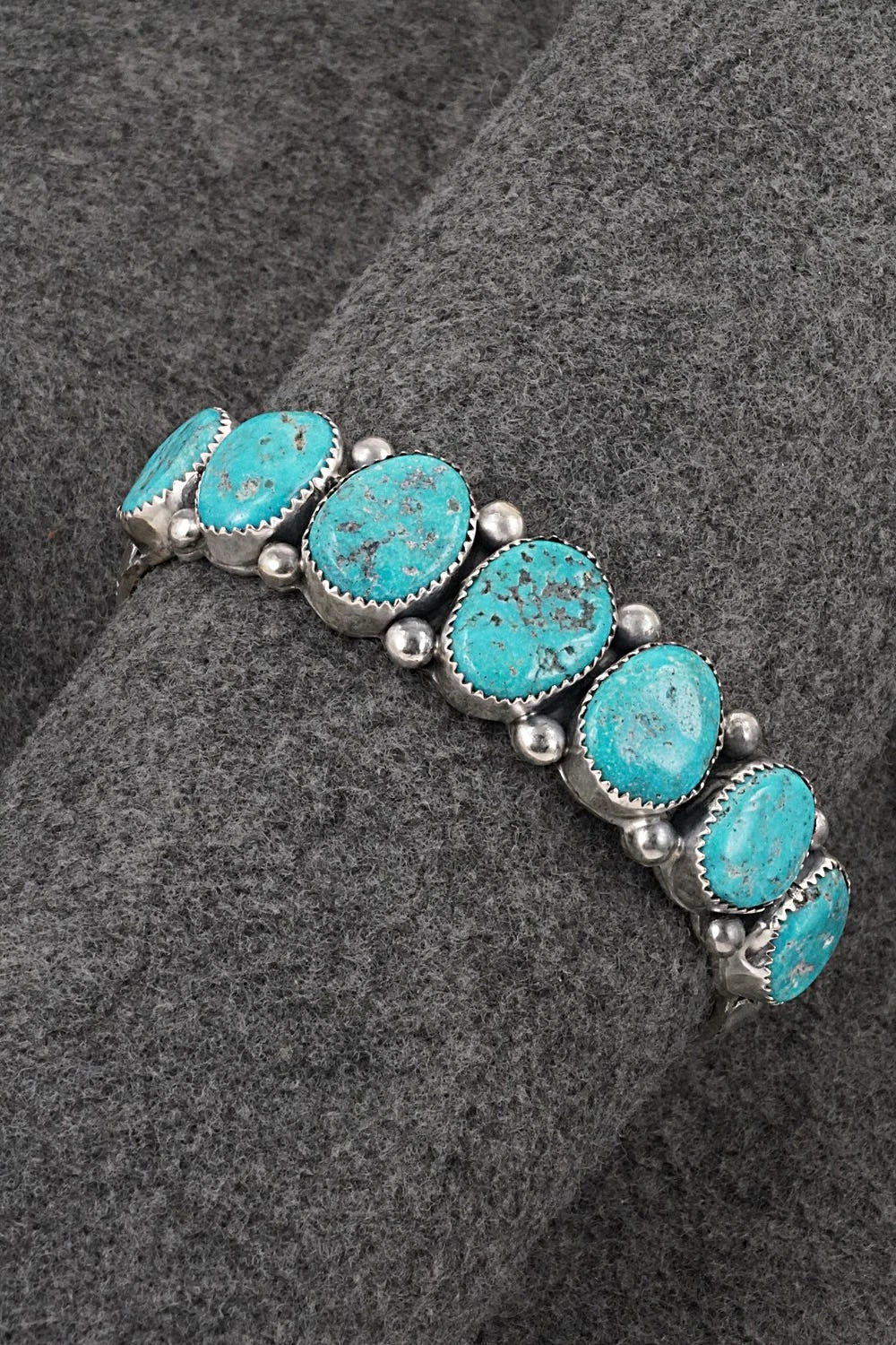 Turquoise & Sterling Silver Bracelet - Wilbert Muskett Sr.