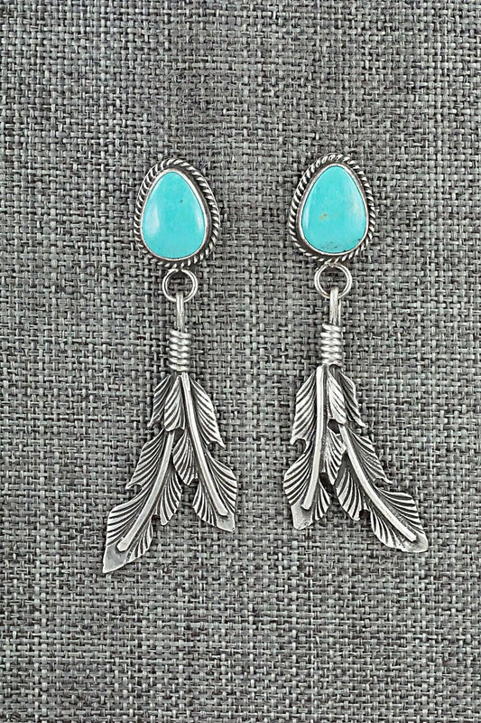 Turquoise and Sterling Silver Earrings - Sharon McCarthy