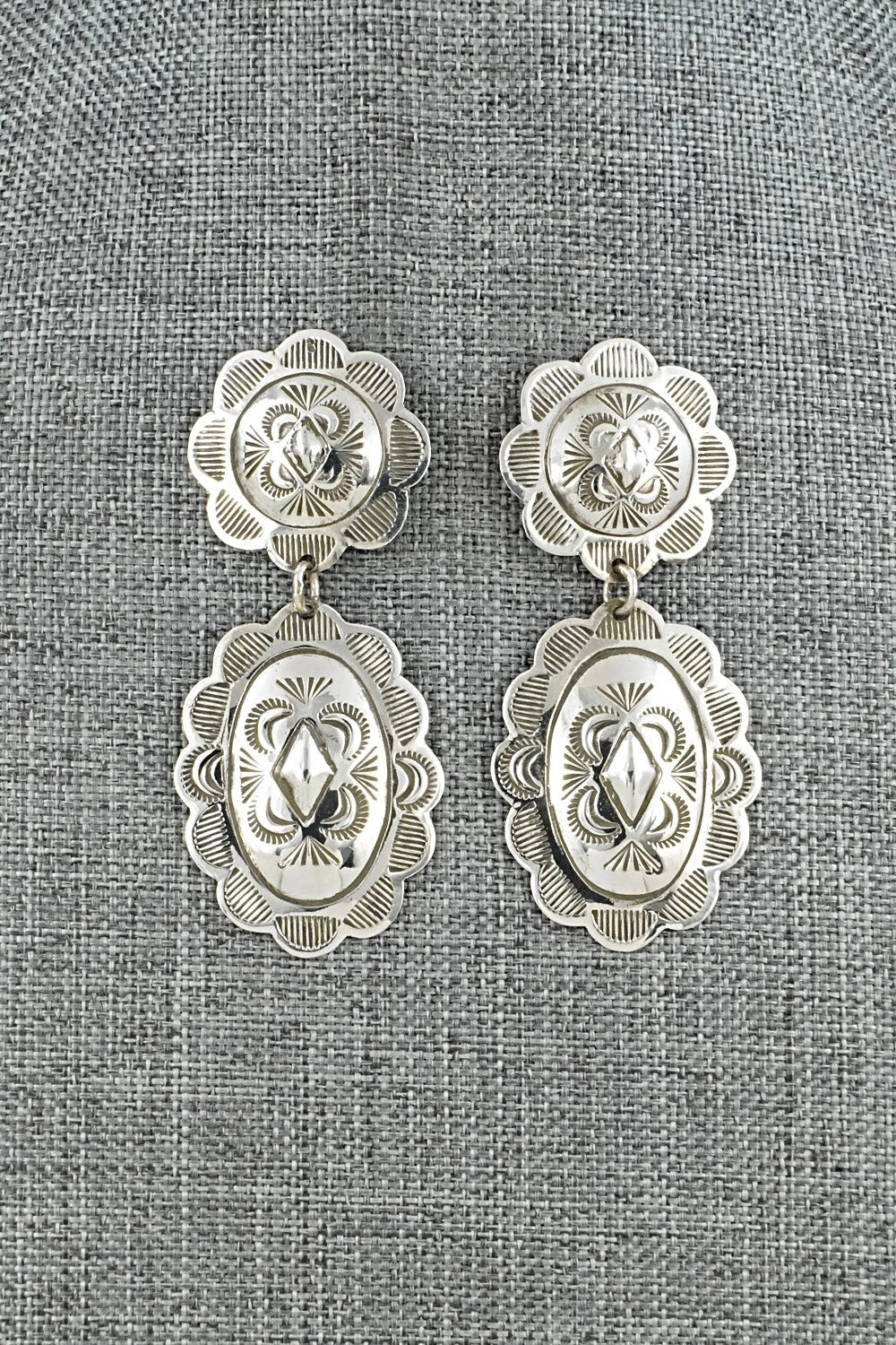 Sterling Silver Earrings - Bertha Begay