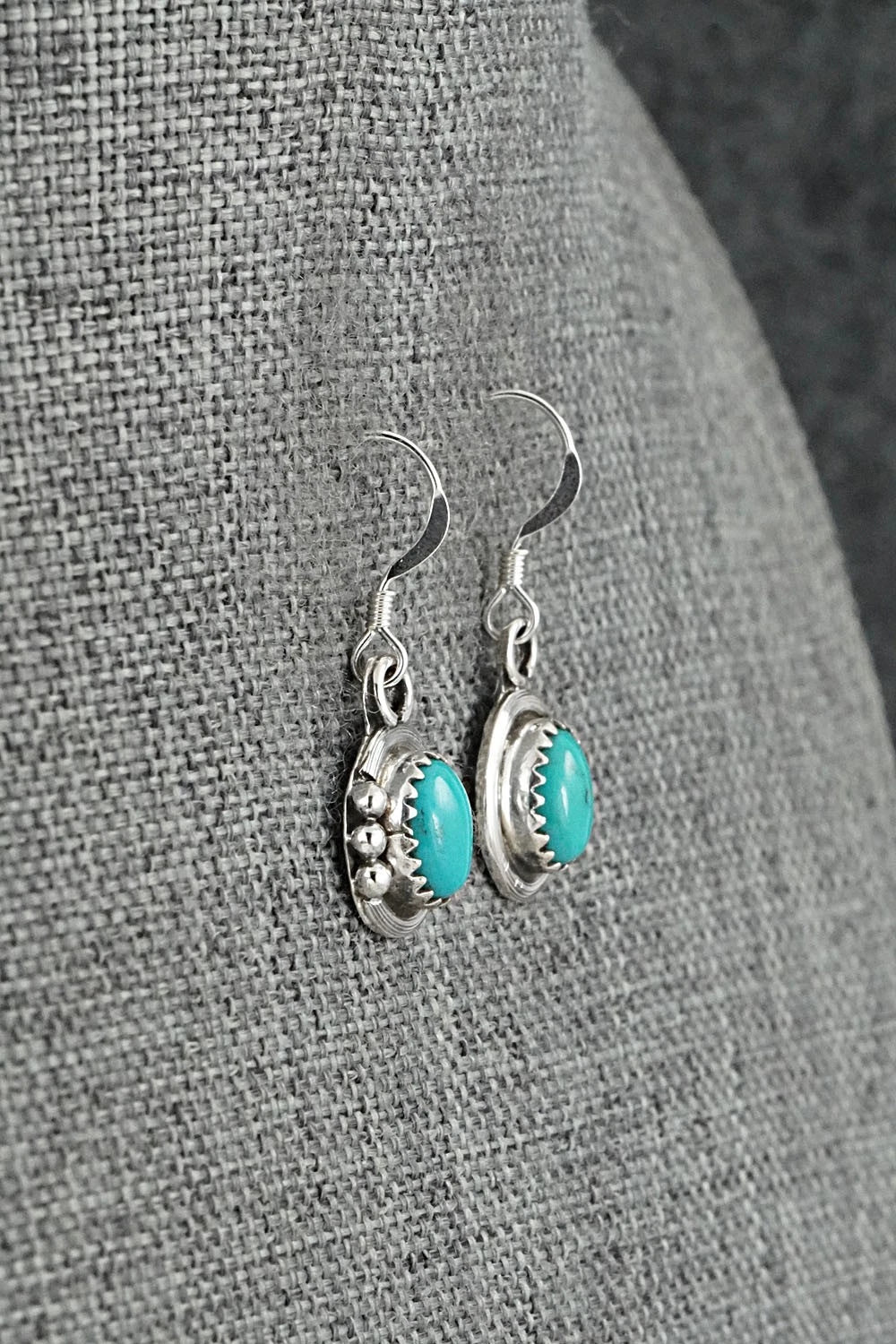 Turquoise & Sterling Silver Earrings - Rita Largo