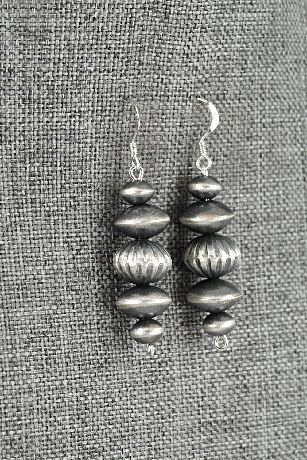 Sterling Silver Navajo Pearl Earrings - Preston Haley