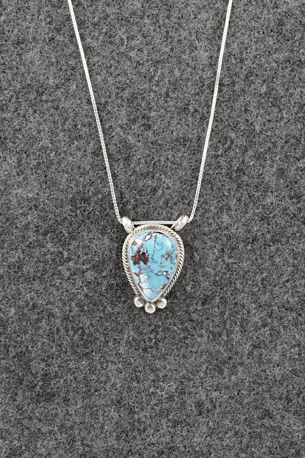 Turquoise & Sterling Silver Necklace - Sharon McCarthy