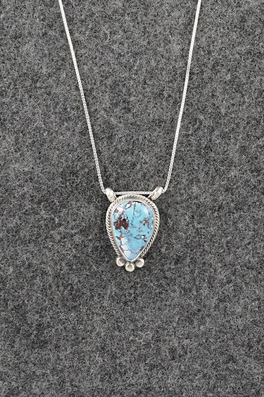 Turquoise & Sterling Silver Necklace - Sharon McCarthy