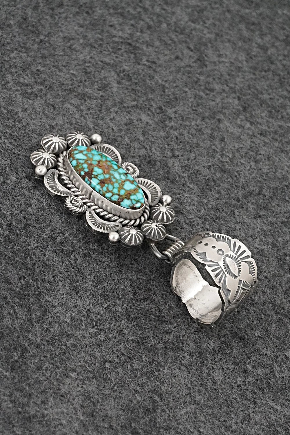 Turquoise & Sterling Silver Pendant - Rosita Calladitto