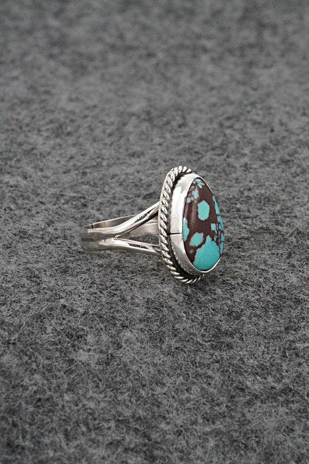 Turquoise & Sterling Silver Ring - Eugene Gruber - Size 5