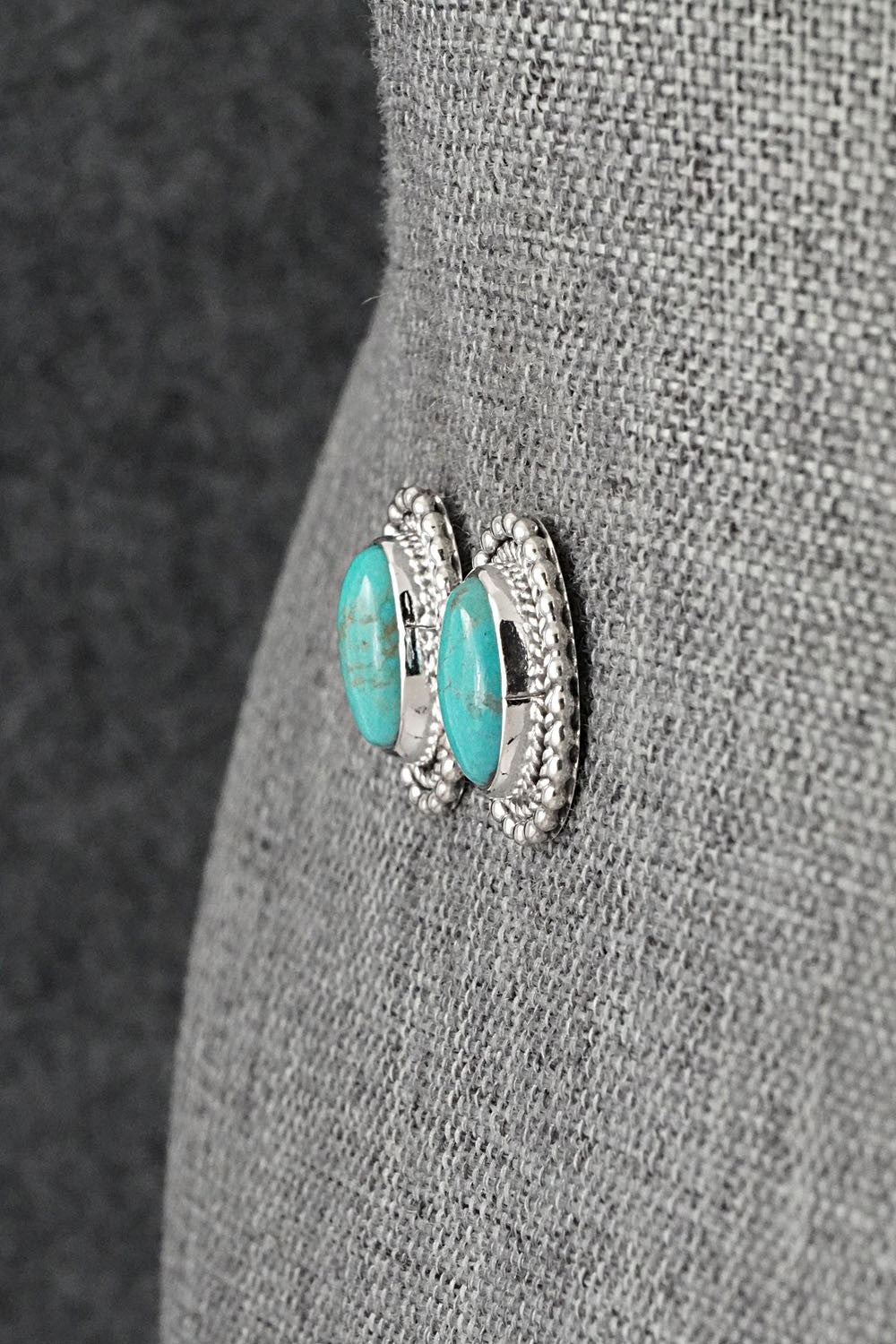 Turquoise & Sterling Silver Earrings - Rita Largo