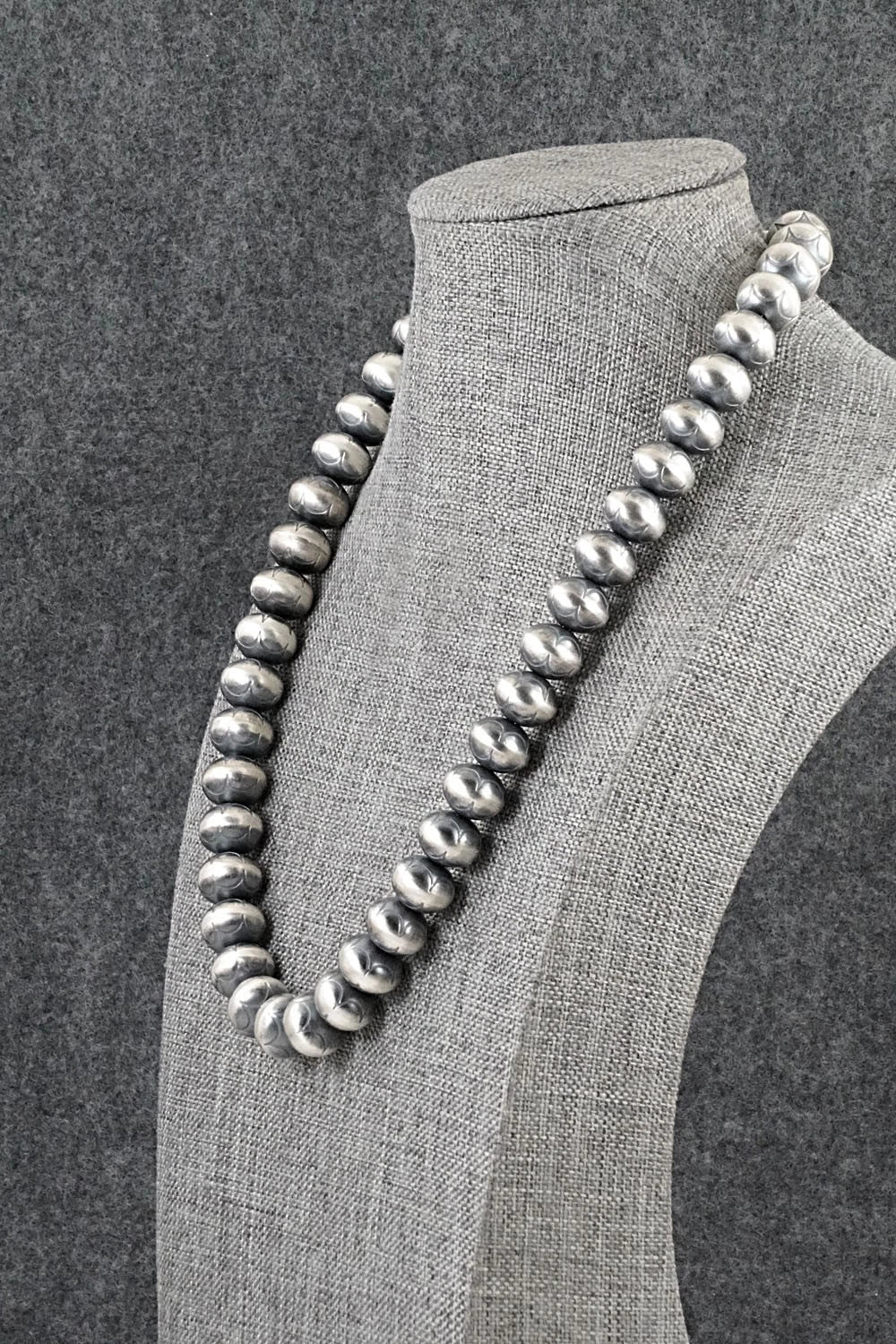 Sterling Silver Navajo Pearl Necklace 18" - Bryannen Halwood