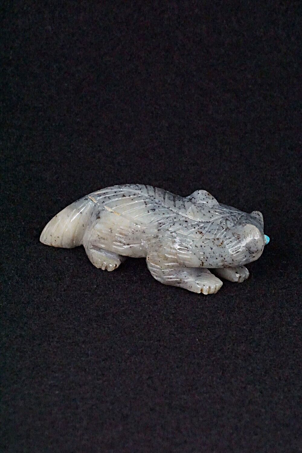 Badger Zuni Fetish Carving - Karen Zunie