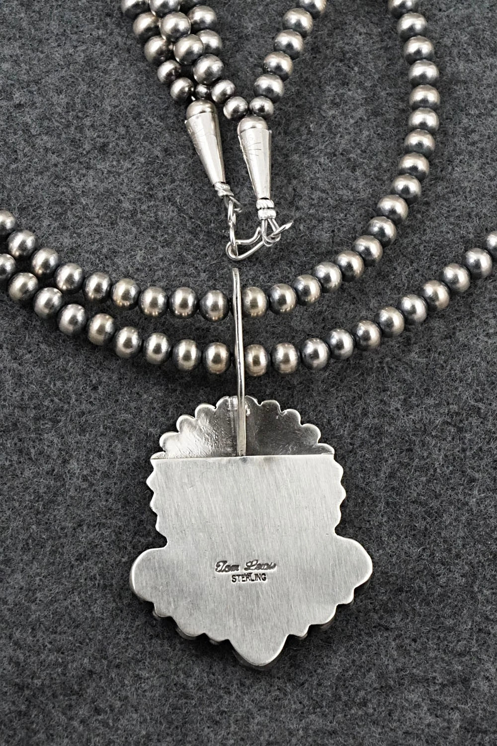 Turquoise & Sterling Silver Necklace - Tom Lewis