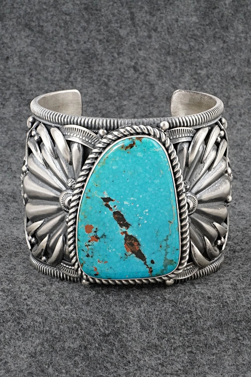 Turquoise & Sterling Silver Bracelet - Delbert Gordon