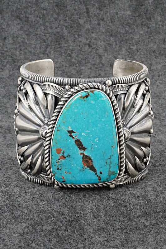 Turquoise & Sterling Silver Bracelet - Delbert Gordon
