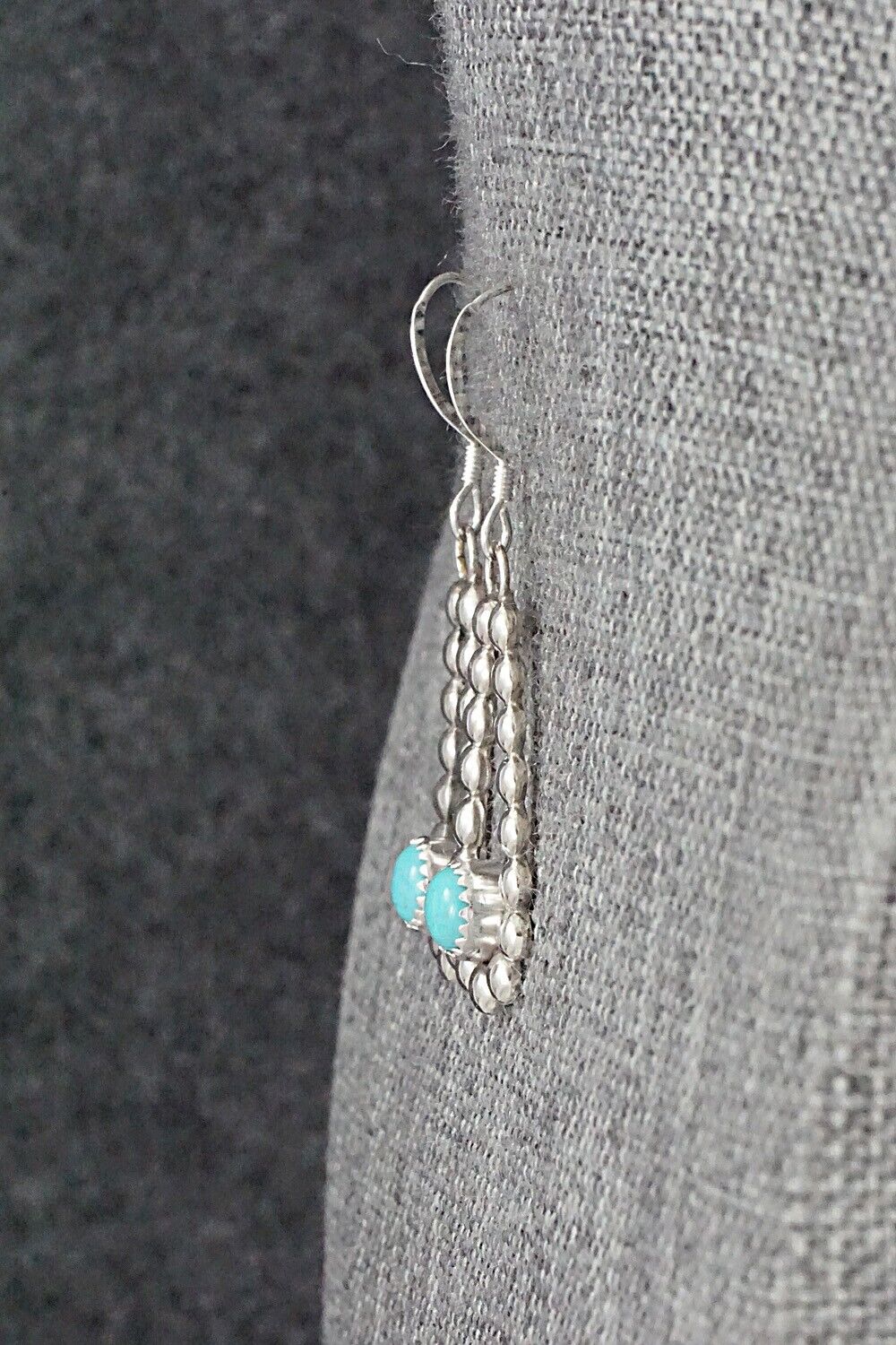 Turquoise & Sterling Silver Earrings - Elvera Towne