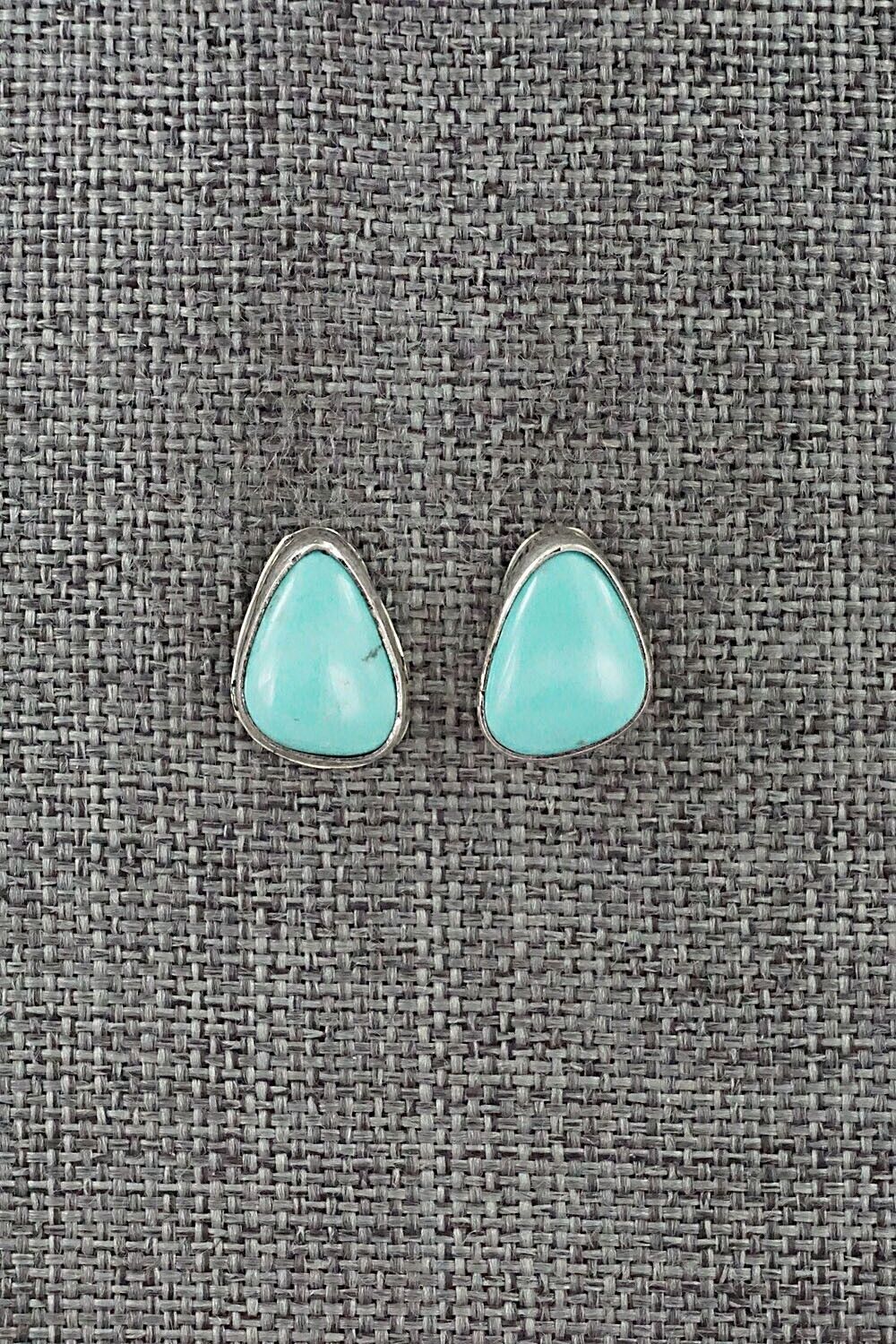 Turquoise & Sterling Silver Earrings - Marco Begaye