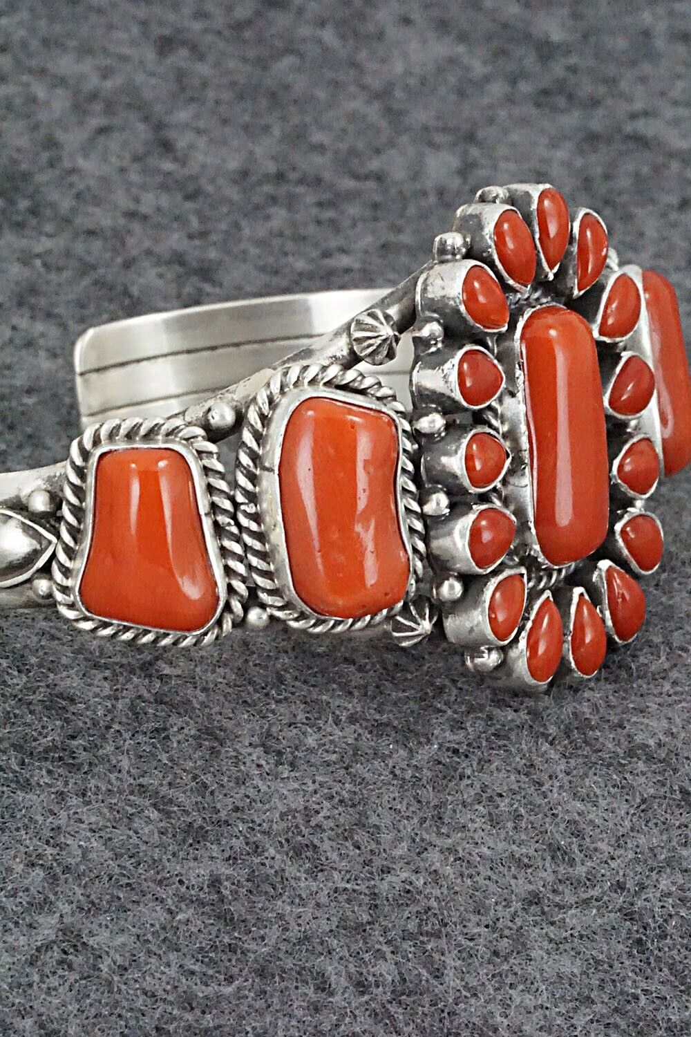 Coral & Sterling Silver Bracelet - Derrick Gordon