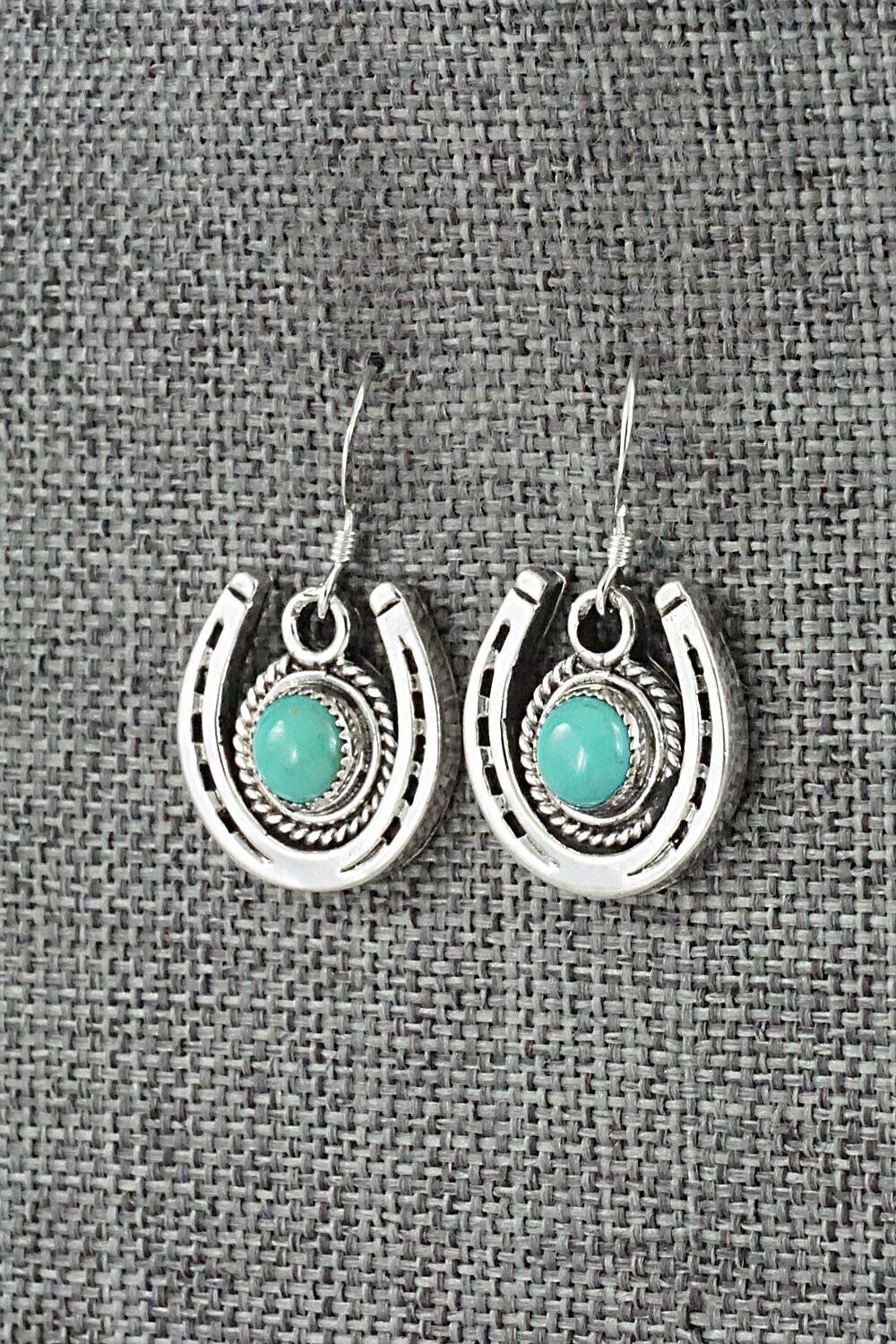 Turquoise and Sterling Silver Earrings - Sharon McCarthy