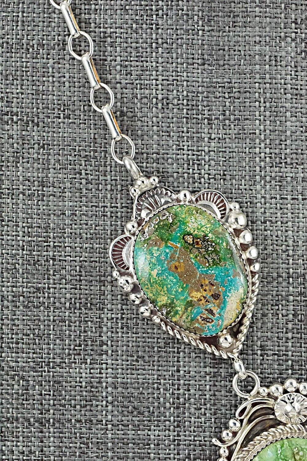 Turquoise and Sterling Silver Necklace - Anthony Brown