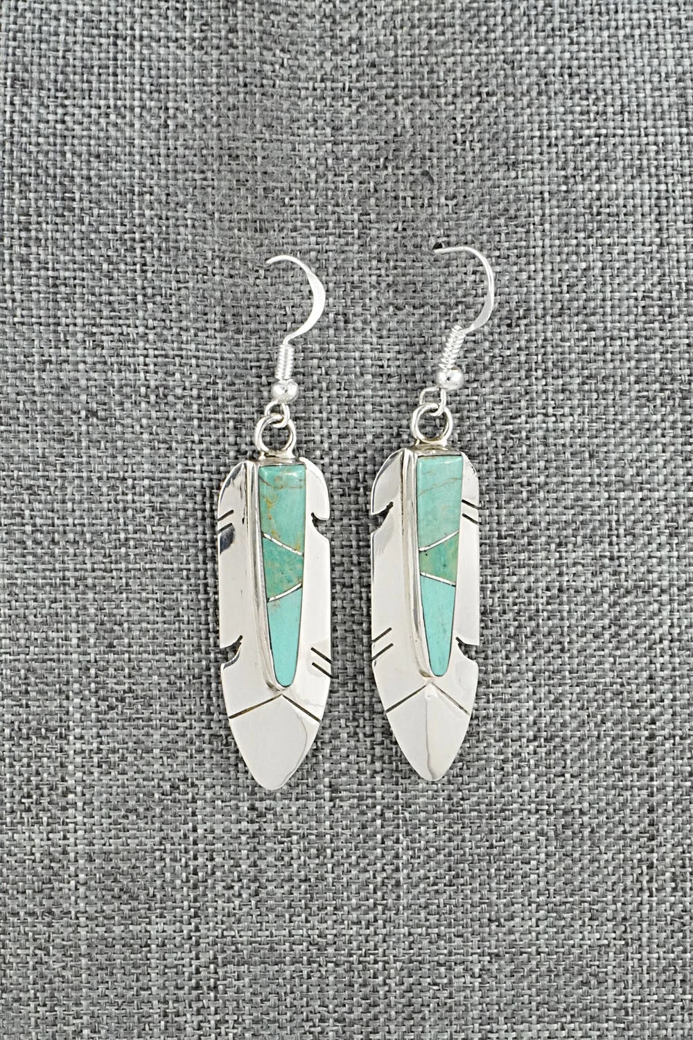 Turquoise & Sterling Silver Earrings - Marilyn Yazzie