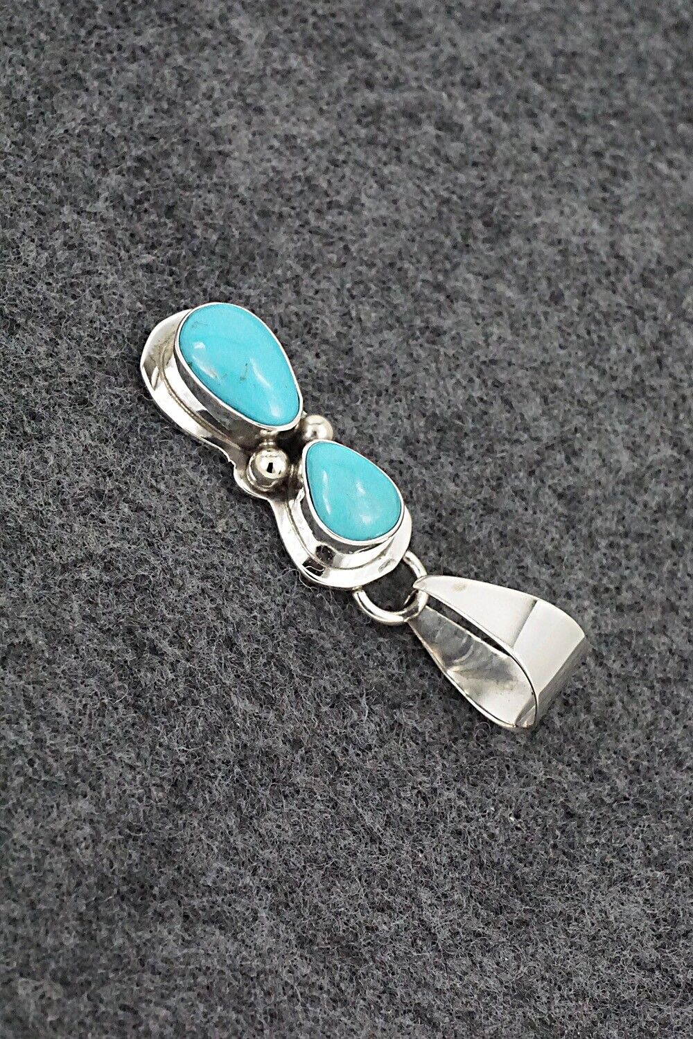 Turquoise & Sterling Silver Pendant - Kathleen Livingston