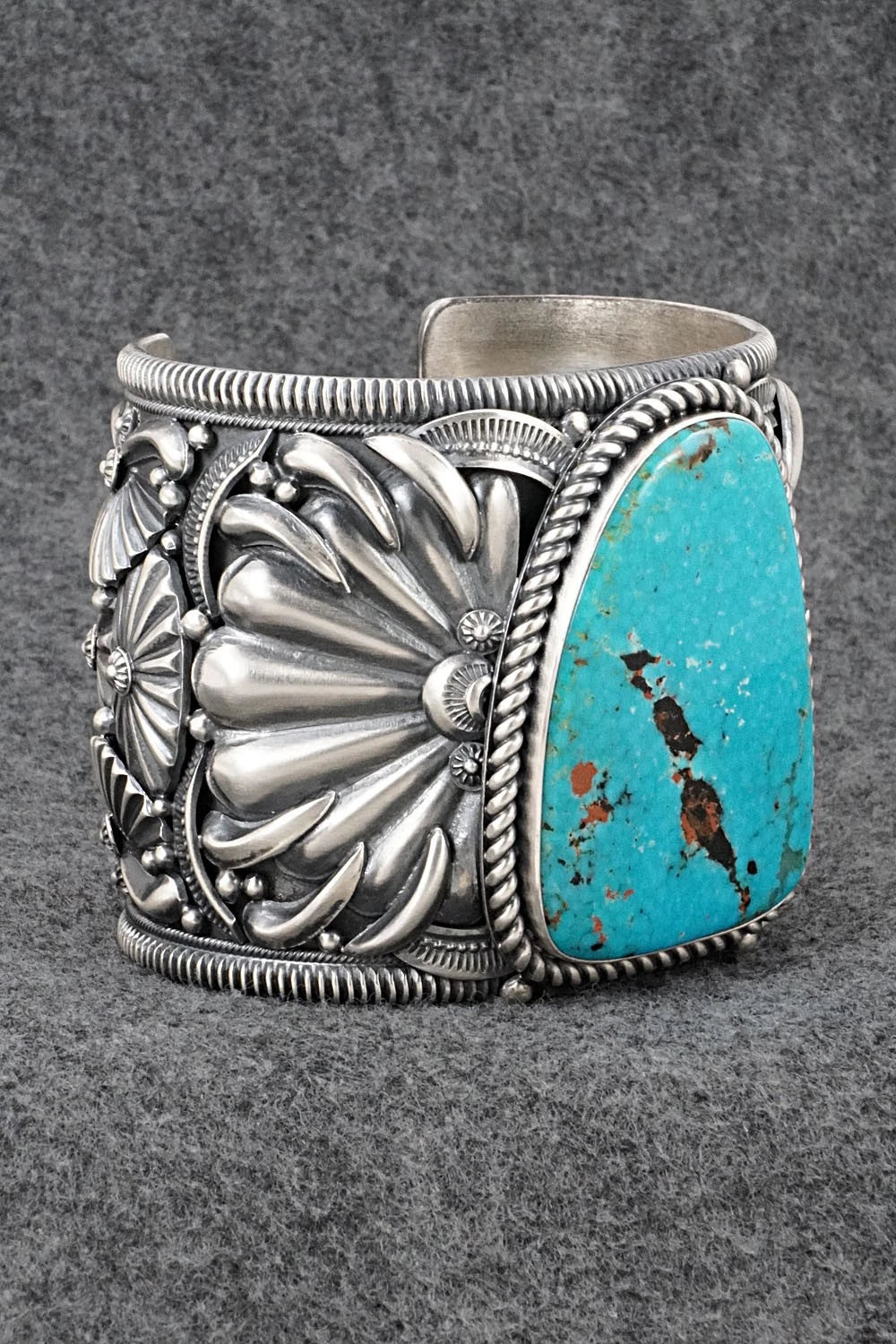 Turquoise & Sterling Silver Bracelet - Delbert Gordon