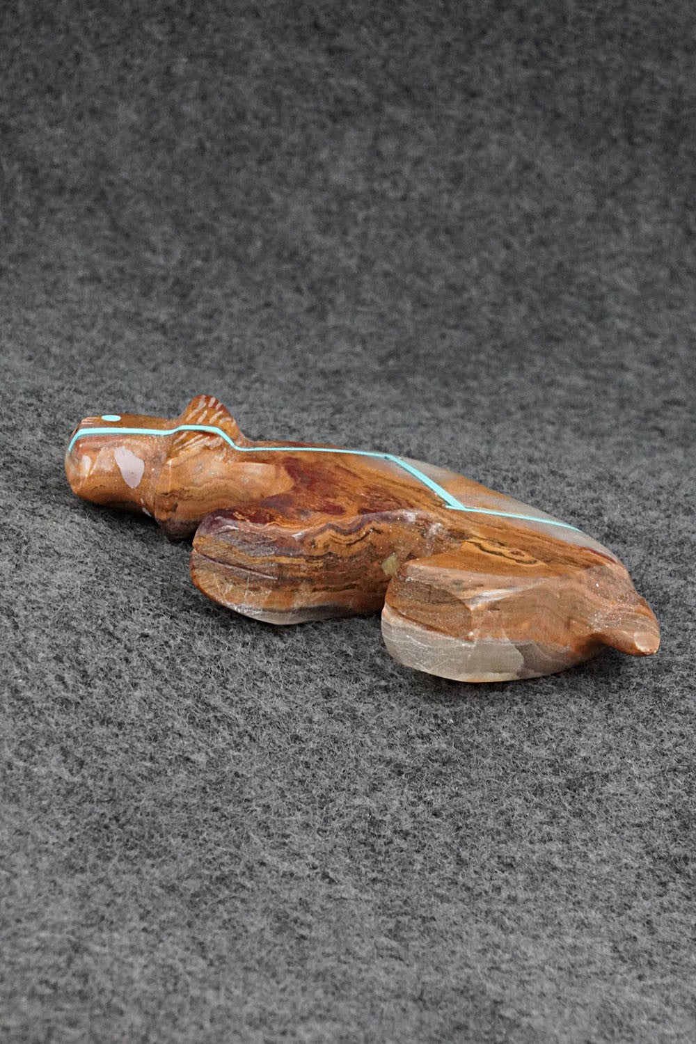Bobcat Zuni Fetish Carving - Kenric Laiwakete