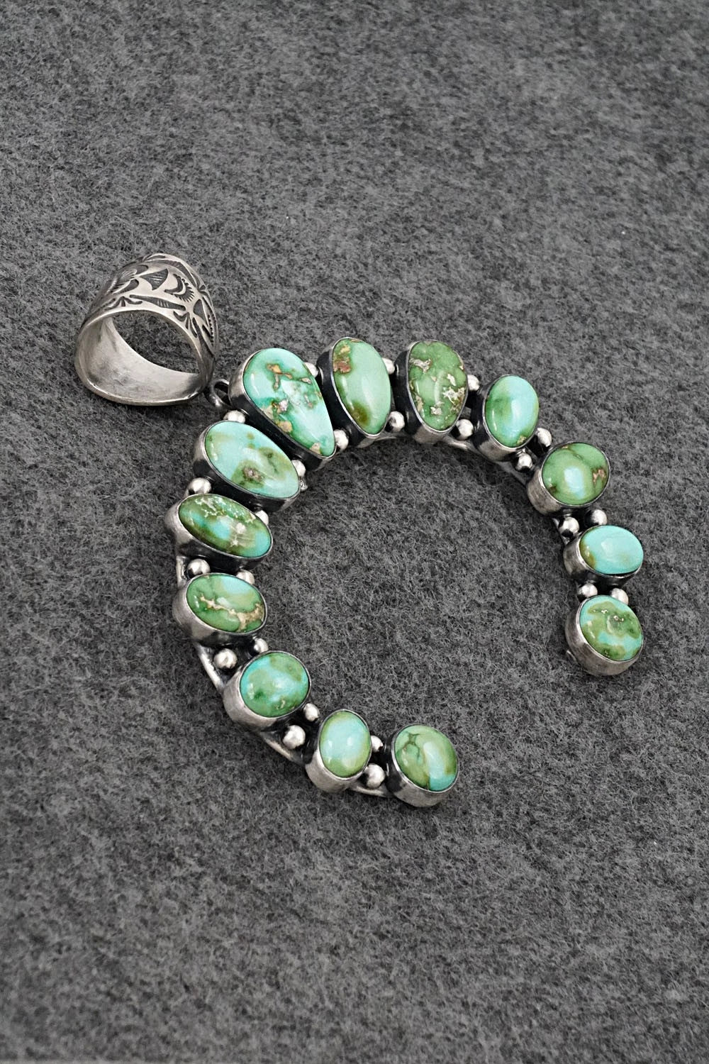 Turquoise & Sterling Silver Pendant - Diane Wylie