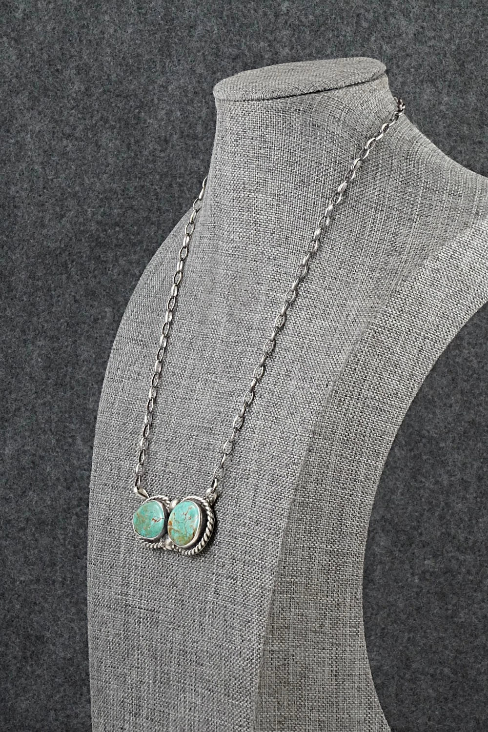 Turquoise & Sterling Silver Necklace - Antwone Brown