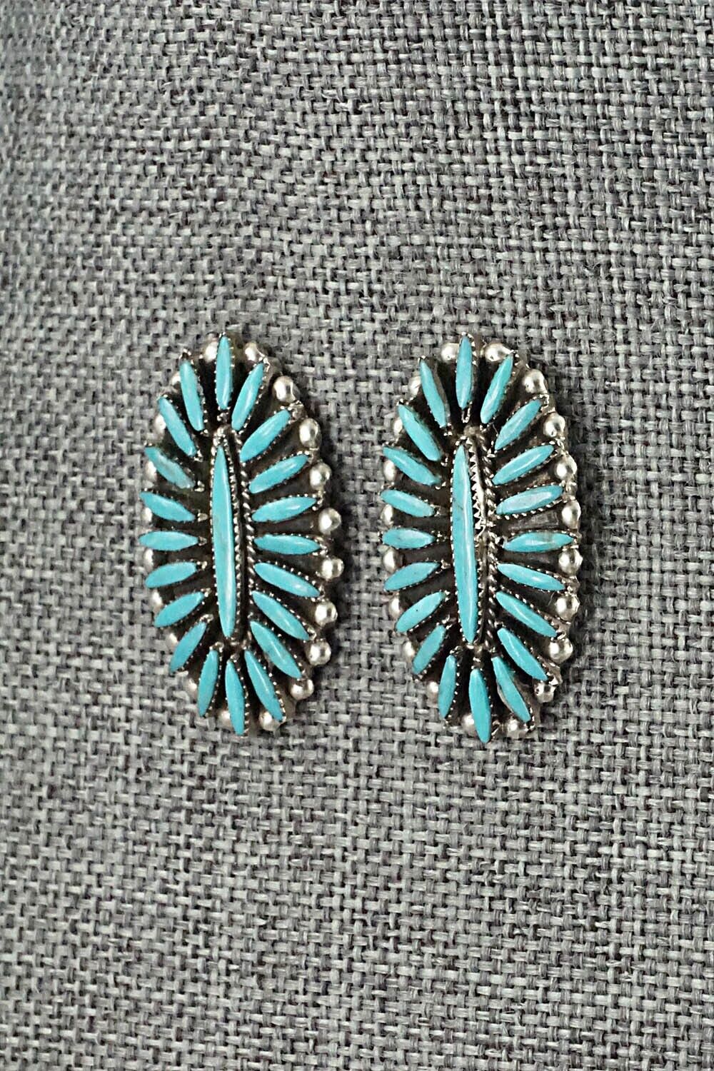 Turquoise & Sterling Silver Earrings - Lorena Peina