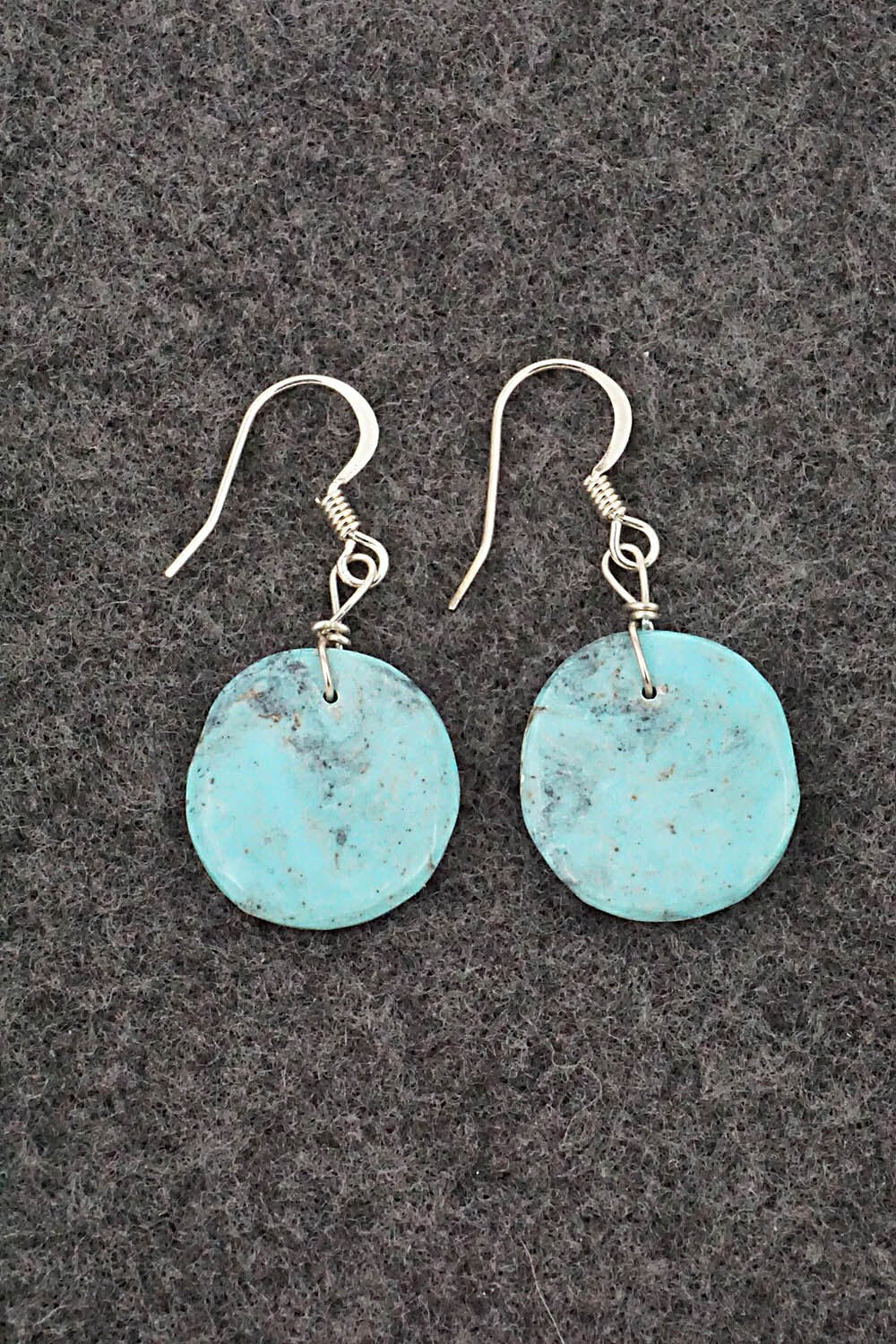 Turquoise & Sterling Silver Earrings - Joe Garcia