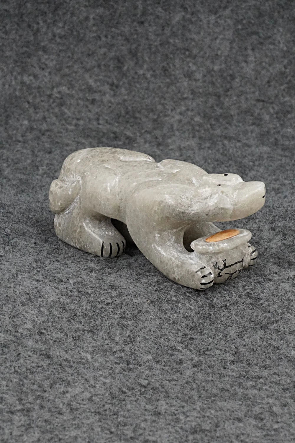 Mountain Lion Zuni Fetish Carving - Rick Kallestewa