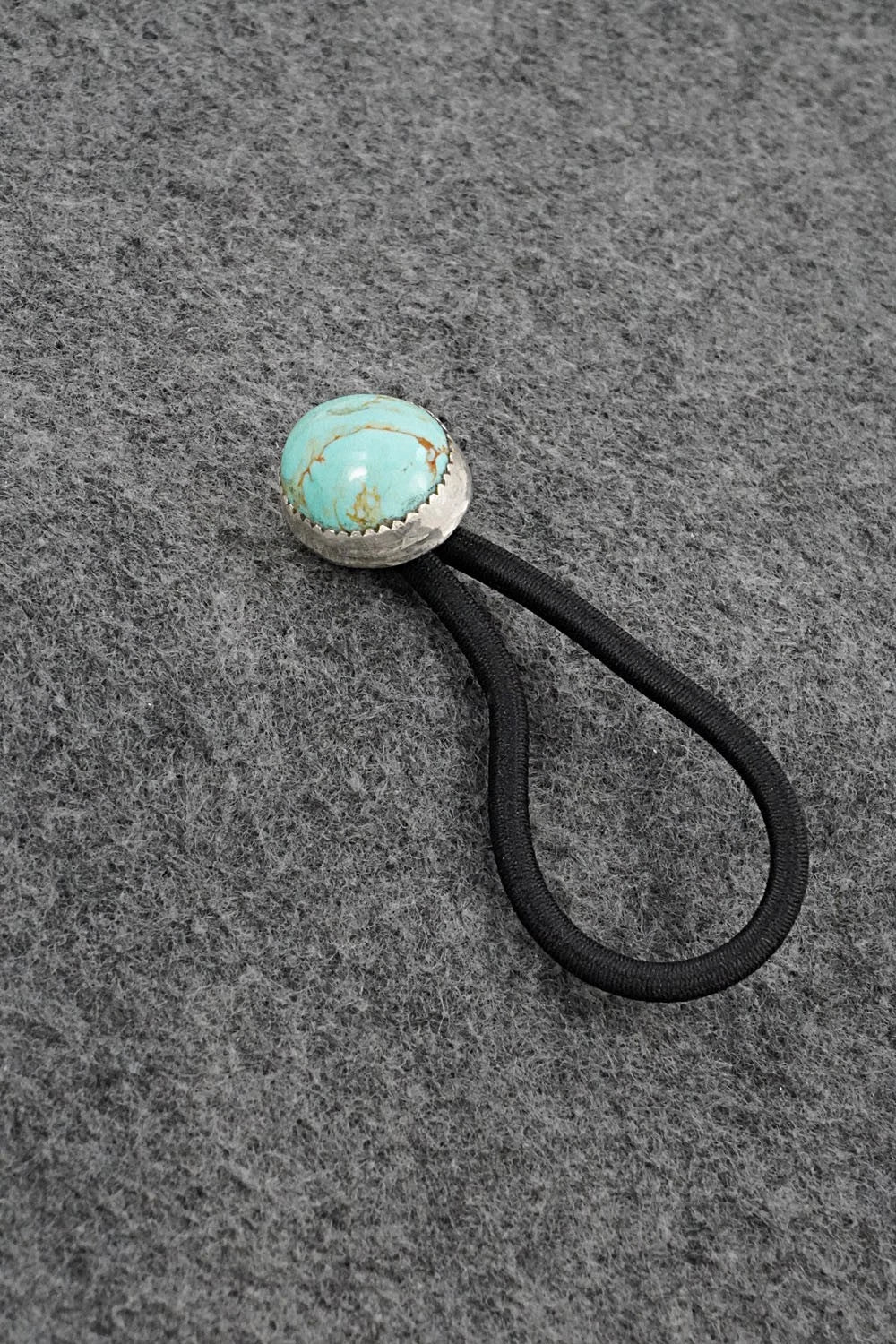 Turquoise & Sterling Silver Hair Tie - Jolene Begay