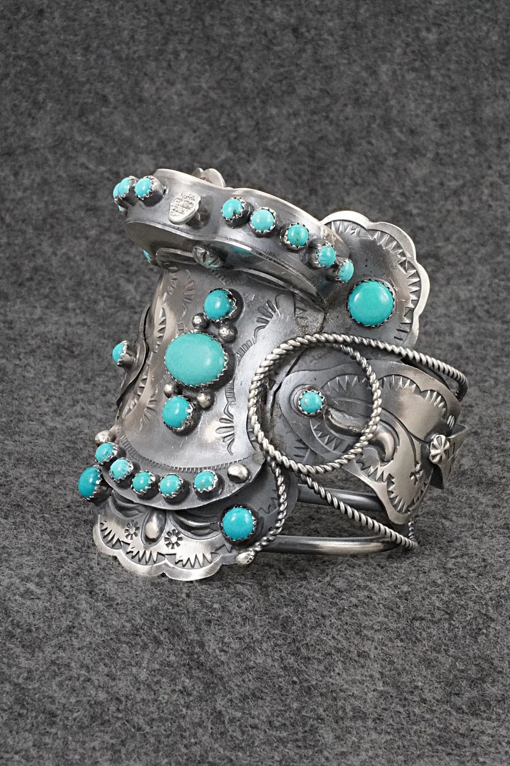 Turquoise & Sterling Silver Bracelet - Tim Yazzie